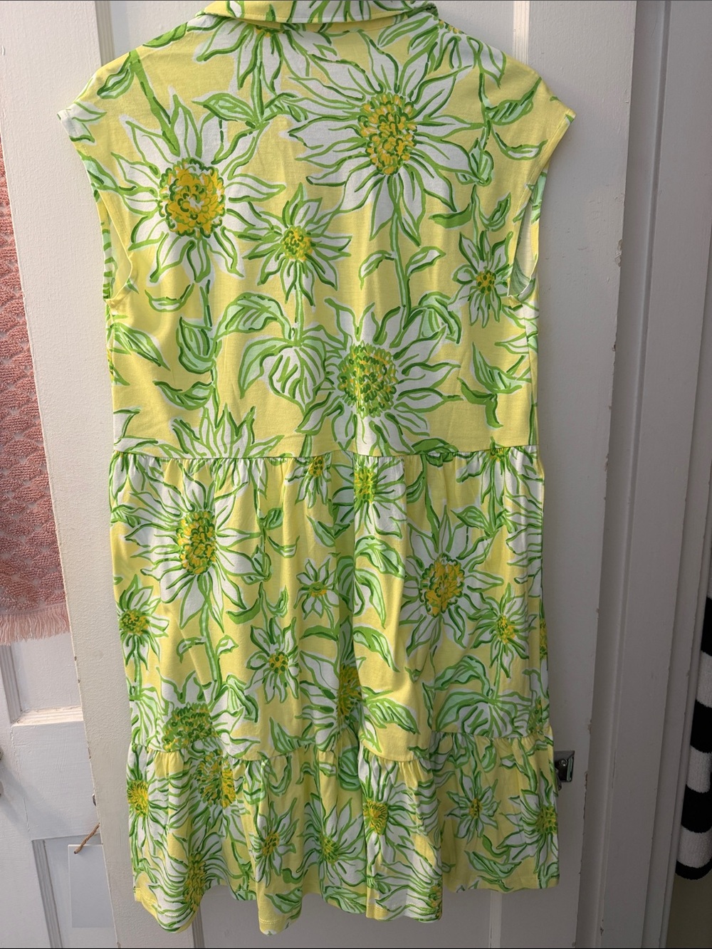 Lilly Pulitzer Yellow & Green Floral Arley Dress - Picture 4 of 4